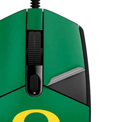 University of Oregon Yellow O on Green G203 Prodigy RGB Wired Gaming Mouse Skin