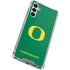 University of Oregon Yellow O on Green Galaxy A14 5G Clear Case