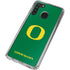 University of Oregon Yellow O on Green Galaxy A21 Clear Case
