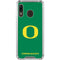 University of Oregon Yellow O on Green Galaxy A30 Clear Case
