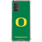 University of Oregon Yellow O on Green Galaxy A32 5G Clear Case