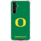 University of Oregon Yellow O on Green Galaxy A54 5G Clear Case