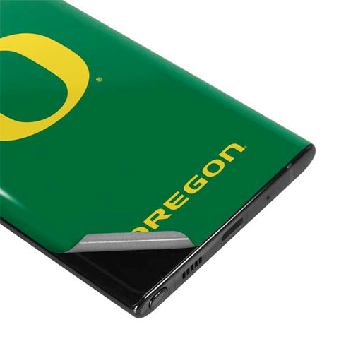 University of Oregon Yellow O on Green Galaxy Note 10 Skin