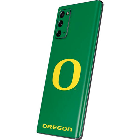 University of Oregon Yellow O on Green Galaxy Note20 5G Skin