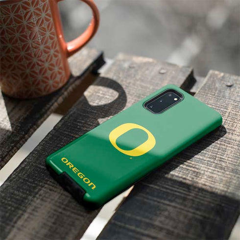 University of Oregon Yellow O on Green Galaxy S20 Pro Case