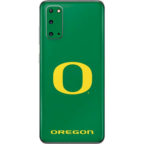 University of Oregon Yellow O on Green Galaxy S20 Skin