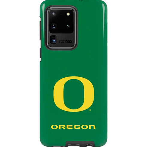 University of Oregon Yellow O on Green Galaxy S20 Ultra 5G Pro Case