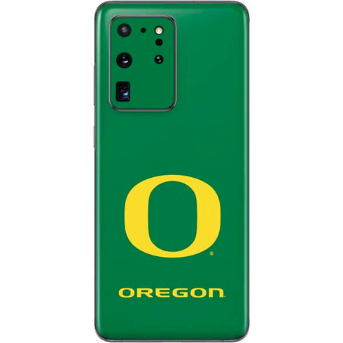 University of Oregon Yellow O on Green Galaxy S20 Ultra 5G Skin