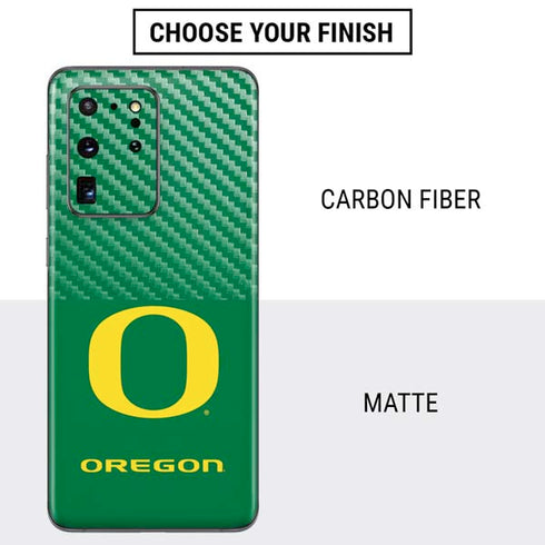 University of Oregon Yellow O on Green Galaxy S20 Ultra 5G Skin