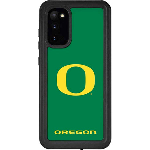 University of Oregon Yellow O on Green Galaxy S20 Waterproof Case