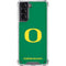 University of Oregon Yellow O on Green Galaxy S21 5G Clear Case