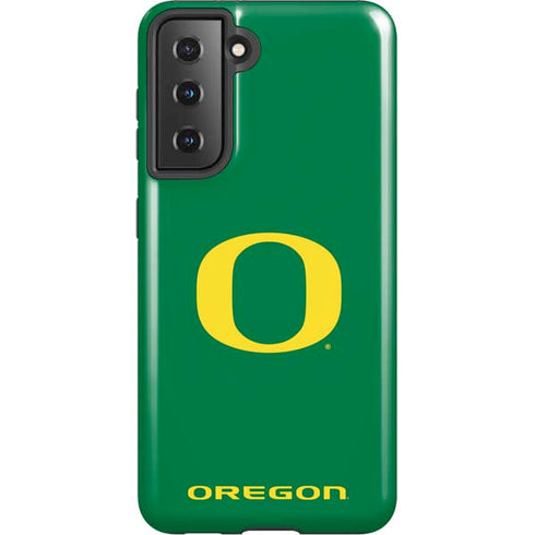 University of Oregon Yellow O on Green Galaxy S21 5G Pro Case