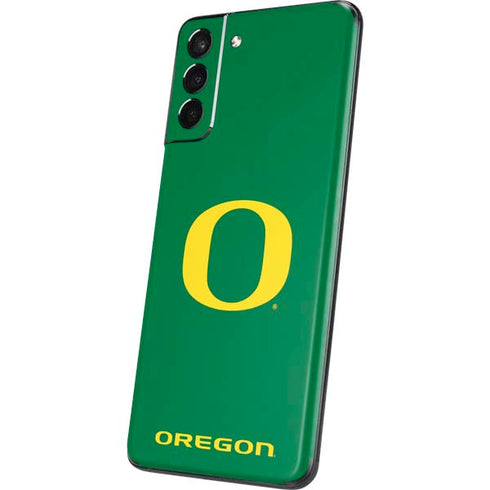 University of Oregon Yellow O on Green Galaxy S21 5G Skin