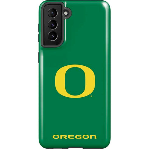 University of Oregon Yellow O on Green Galaxy S21 Plus 5G Pro Case