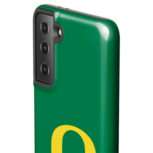 University of Oregon Yellow O on Green Galaxy S21 Plus 5G Pro Case