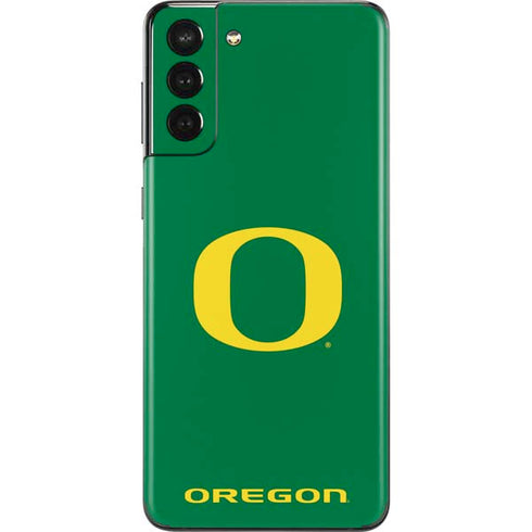 University of Oregon Yellow O on Green Galaxy S21 Plus 5G Skin
