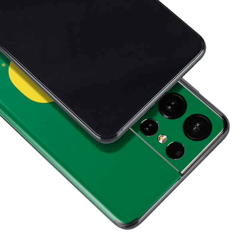 University of Oregon Yellow O on Green Galaxy S21 Ultra 5G Skin