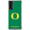 University of Oregon Yellow O on Green Galaxy S22 Clear Case