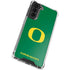 University of Oregon Yellow O on Green Galaxy S22 Clear Case