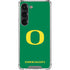 University of Oregon Yellow O on Green Galaxy S23 Clear Case