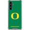 University of Oregon Yellow O on Green Galaxy S23 FE Clear Case
