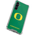 University of Oregon Yellow O on Green Galaxy S23 FE Clear Case