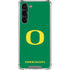 University of Oregon Yellow O on Green Galaxy S23 Plus Clear Case