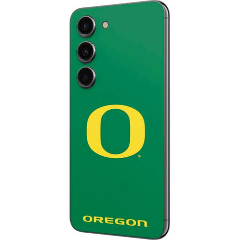University of Oregon Yellow O on Green Galaxy S23 Skin