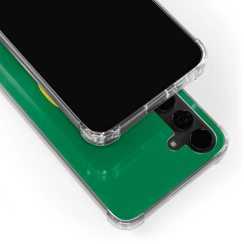 University of Oregon Yellow O on Green Galaxy S24 Plus Clear Case