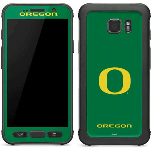 University of Oregon Yellow O on Green Galaxy S7 Active Skin