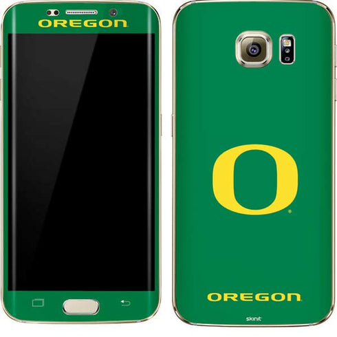 University of Oregon Yellow O on Green Galaxy S7 Edge Skin