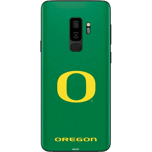University of Oregon Yellow O on Green Galaxy S9 Plus Skin