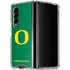 University of Oregon Yellow O on Green Galaxy Z Fold4 5G Clear Case