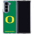 University of Oregon Yellow O on Green Galaxy Z Fold5 5G Clear Case