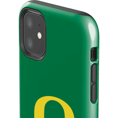 University of Oregon Yellow O on Green iPhone 11 Impact Case