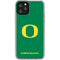 University of Oregon Yellow O on Green iPhone 11 Pro Clear Case