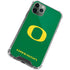 University of Oregon Yellow O on Green iPhone 11 Pro Max Clear Case