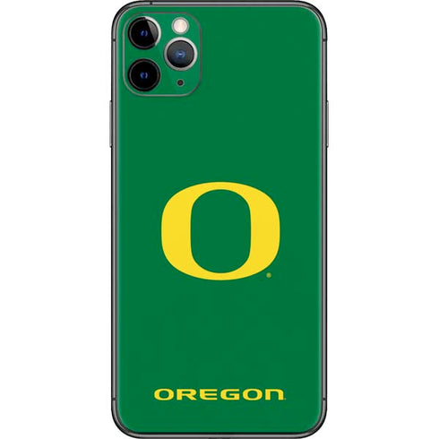 University of Oregon Yellow O on Green iPhone 11 Pro Max Skin