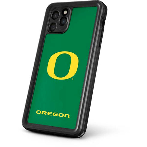 University of Oregon Yellow O on Green iPhone 11 Pro Max Waterproof Case