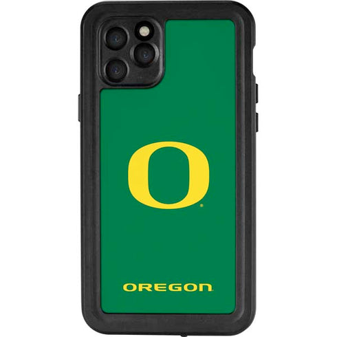 University of Oregon Yellow O on Green iPhone 11 Pro Waterproof Case