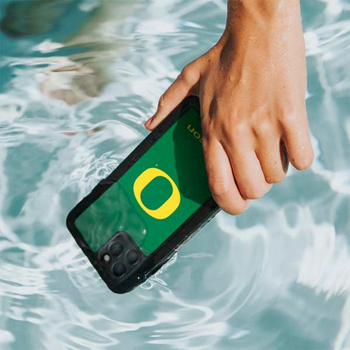 University of Oregon Yellow O on Green iPhone 11 Pro Waterproof Case