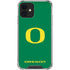 University of Oregon Yellow O on Green iPhone 12 Clear Case