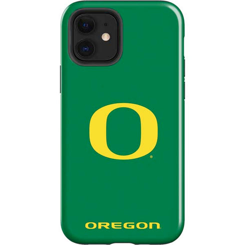 University of Oregon Yellow O on Green iPhone 12 Impact Case