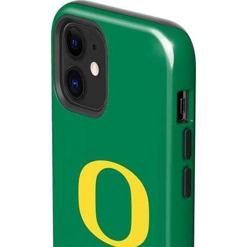 University of Oregon Yellow O on Green iPhone 12 Impact Case