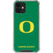 University of Oregon Yellow O on Green iPhone 12 Mini Clear Case