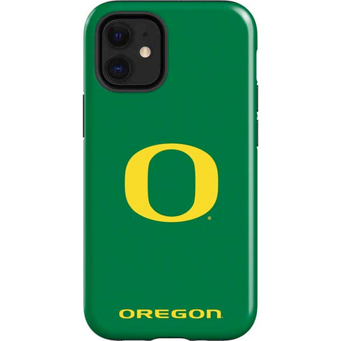 University of Oregon Yellow O on Green iPhone 12 Mini Impact Case