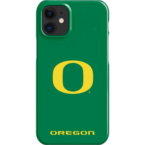 University of Oregon Yellow O on Green iPhone 12 Mini Lite Case