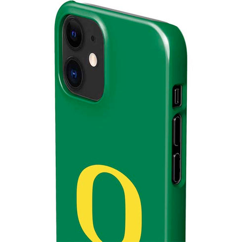 University of Oregon Yellow O on Green iPhone 12 Mini Lite Case