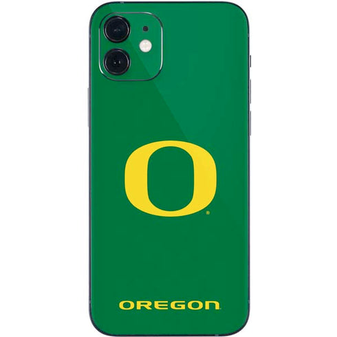 University of Oregon Yellow O on Green iPhone 12 Mini Skin