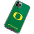 University of Oregon Yellow O on Green iPhone 12 Pro Clear Case